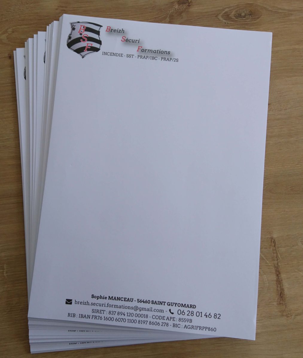 lettre à entête